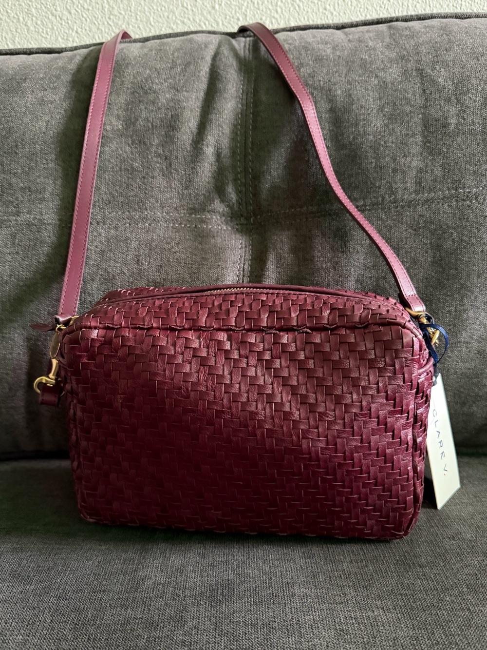 CLARE V. Marisol Bag In Cassis NWT